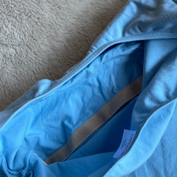 Capezio | Light Blue Capped Sleeve Ballet Leotard | XL - Picture 4 of 9